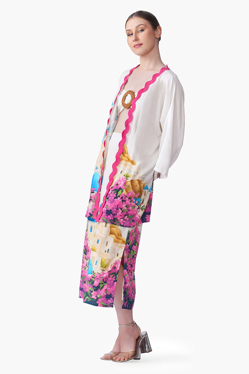Set of 6 Santorini Dream Print Cover Up(S, M & L)