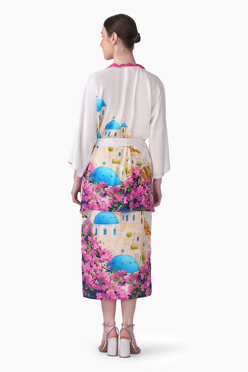 Set of 6 Santorini Dream Print Cover Up(S, M & L)