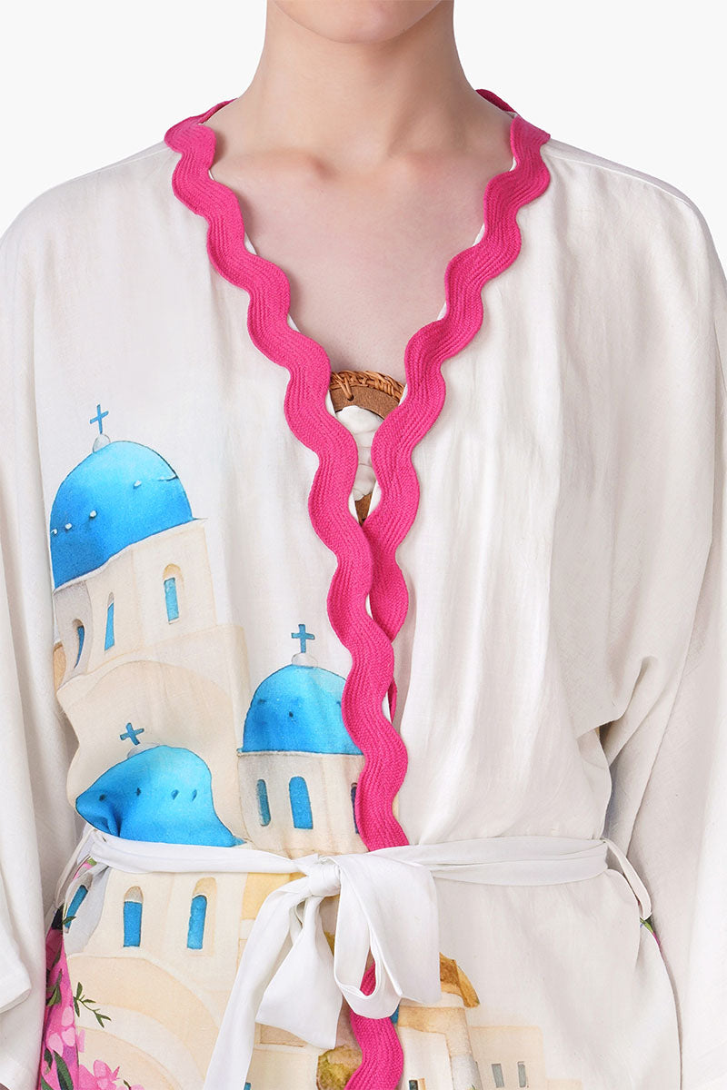 Set of 6 Santorini Dream Print Cover Up(S, M & L)