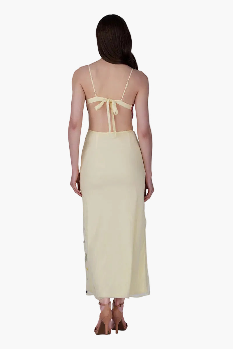 Multi Shell Sunlit Embellished Dress