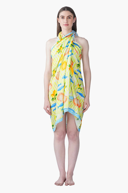 Fish Shell Sunshine Sarong