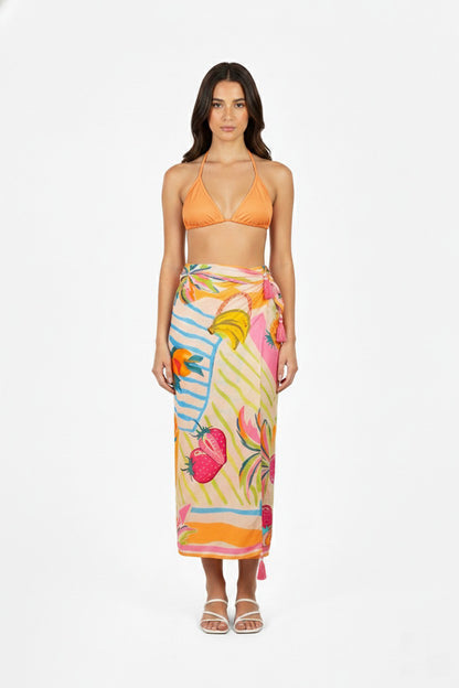 Fruit Berry Pop Printed Sarong