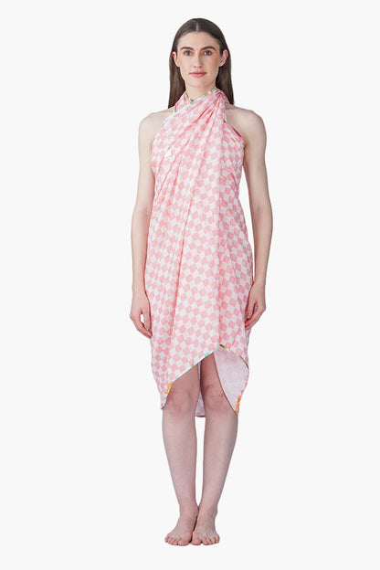Prettu blush check sarong