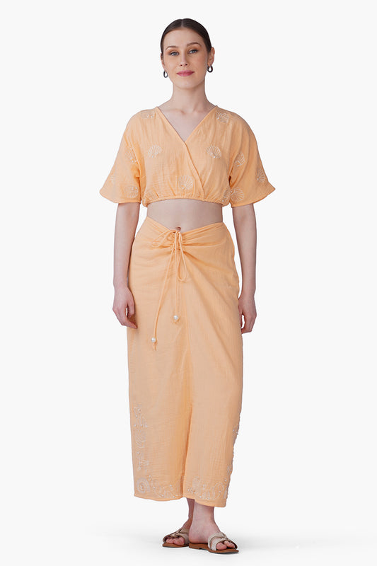 Set of 6 Peach Swirl Top (S, M & L)