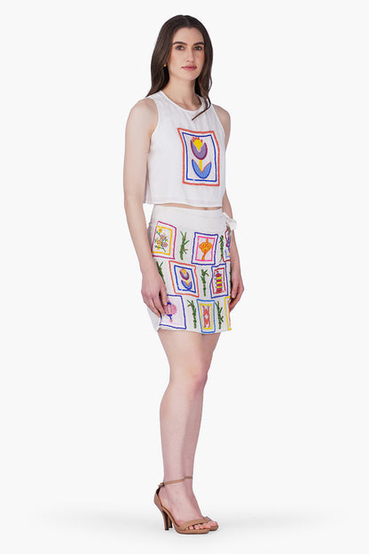 Set of 6 Mahjong Temple Embellished Top  (S, M & L)