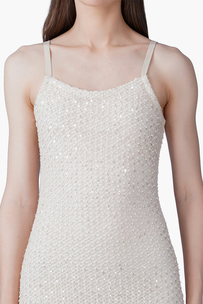 Set of 6 Silver Pearl Luxe Long-Length Dress with Lining (S, M & L)