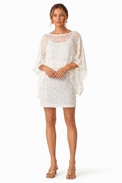 Set of 6 Sea Charm Mesh Short Kaftan (S,M,L)