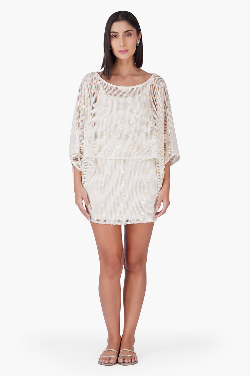 Set of 6 Sea Charm Mesh Short Kaftan (S,M,L)
