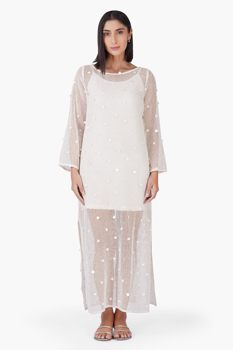 Set of 6 Shell Sequin Mesh Cover-Up (S,M,L)