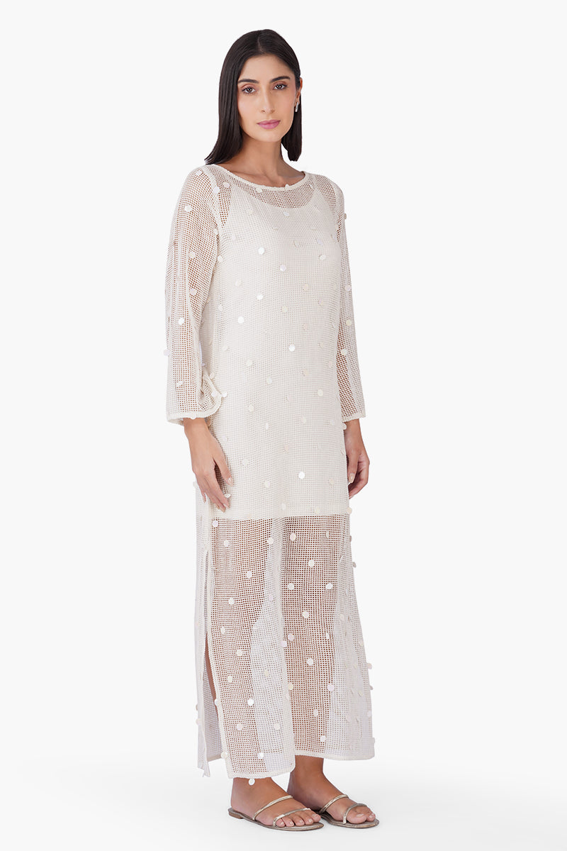 Set of 6 Shell Sequin Mesh Cover-Up (S,M,L)