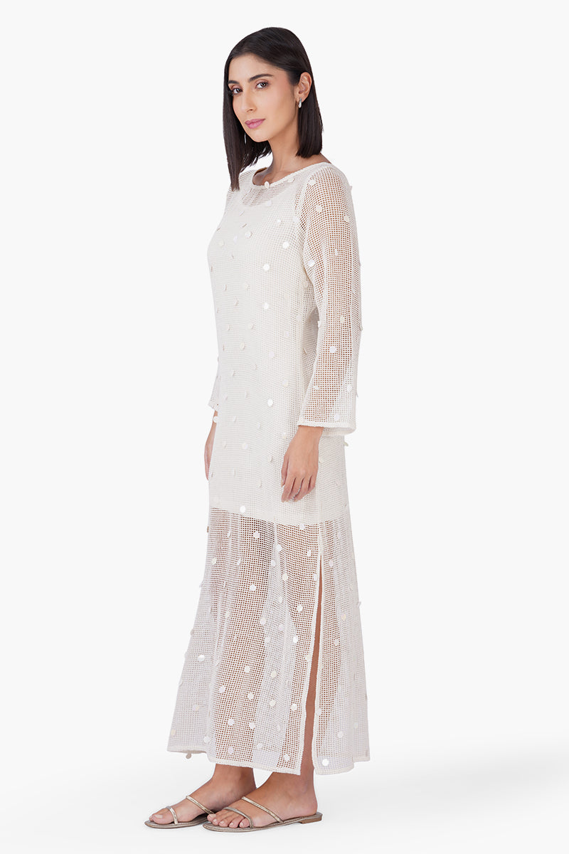 Set of 6 Shell Sequin Mesh Cover-Up (S,M,L)