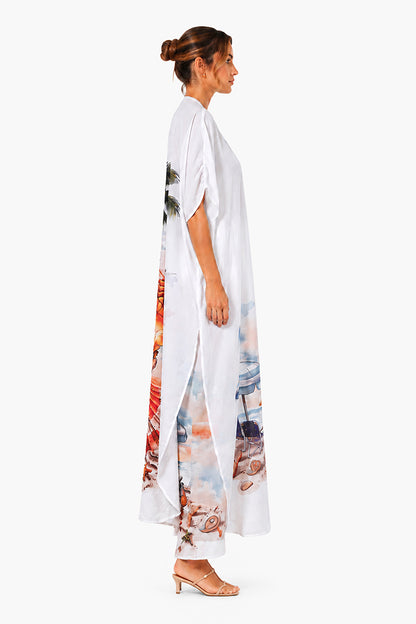 Set of 6 Artisan Coastal Print Cover Up Pants (S,M,L)