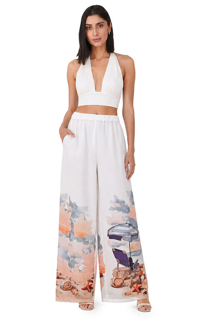 Set of 6 Artisan Coastal Print Cover Up Pants (S,M,L)