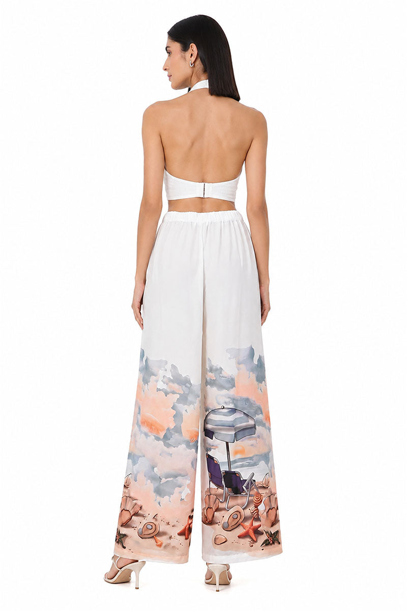 Set of 6 Artisan Coastal Print Cover Up Pants (S,M,L)