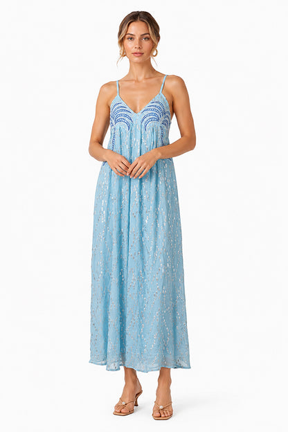 Set of 6 Aqua Aura Flared Dress (S,M,L)