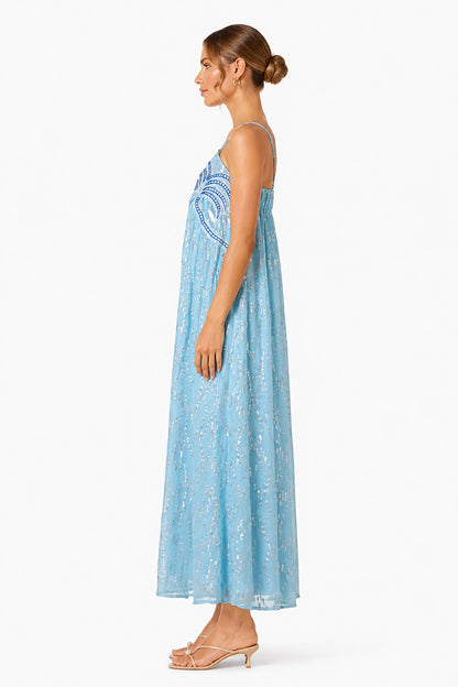 Set of 6 Aqua Aura Flared Dress (S,M,L)