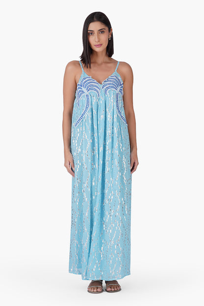 Set of 6 Aqua Aura Flared Dress (S,M,L)