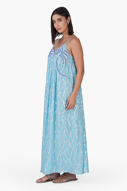 Set of 6 Aqua Aura Flared Dress (S,M,L)