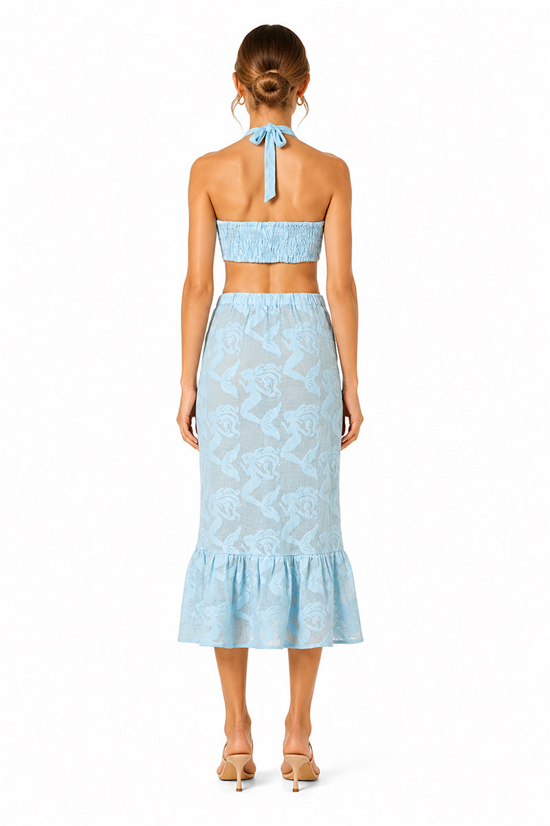 Set of 6 Ocean Blue Bodycone Cover Up (S,M,L)