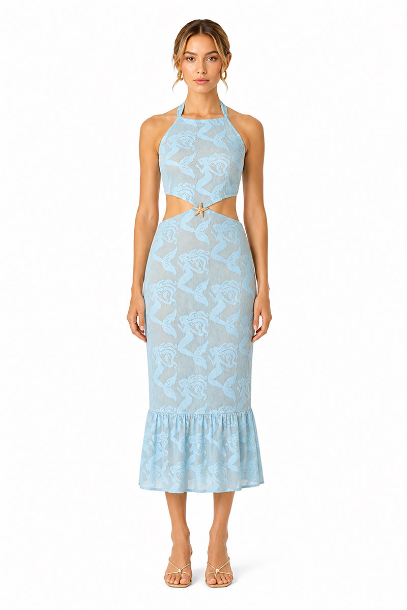 Set of 6 Ocean Blue Bodycone Cover Up (S,M,L)