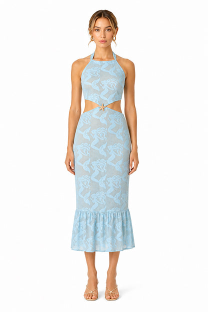Set of 6 Ocean Blue Bodycone Cover Up (S,M,L)