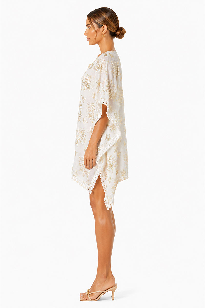 Set of 6 Shoreline Shimmer Short Kaftan (S,M,L)