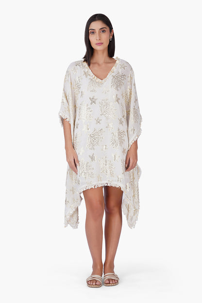 Set of 6 Shoreline Shimmer Short Kaftan (S,M,L)