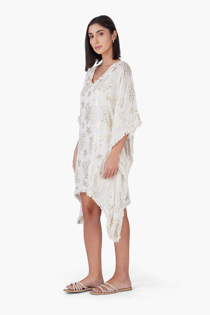 Set of 6 Shoreline Shimmer Short Kaftan (S,M,L)