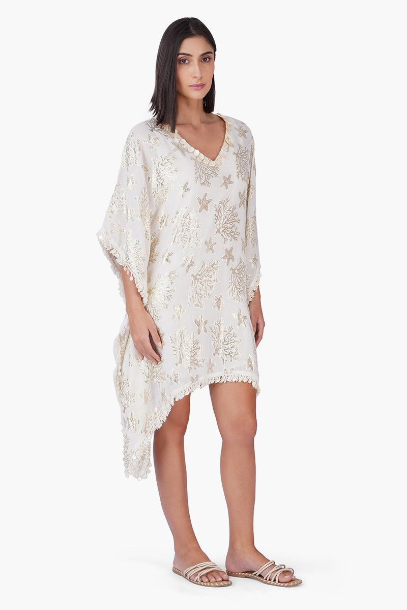 Set of 6 Shoreline Shimmer Short Kaftan (S,M,L)