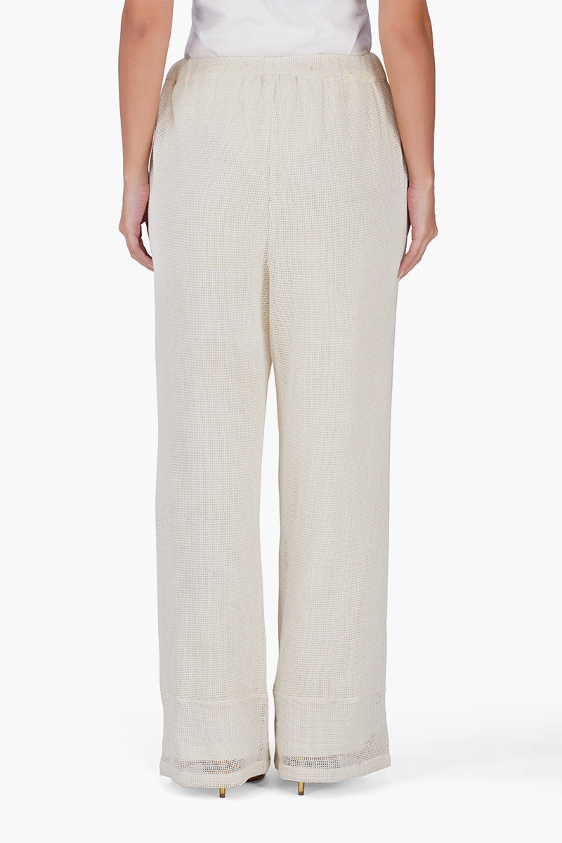 Set of 6 White Garden Muse Embroidered Lace Pants (S,M,L)