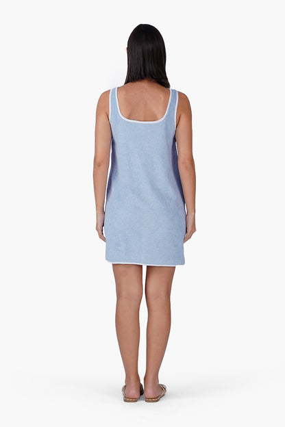 Set of 6 Blue Mariner Shell Slip On Short Dress (S,M,L)