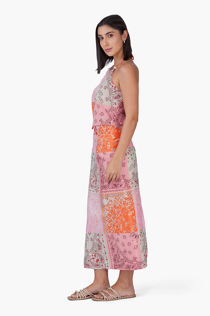 Set of 6 Prism Paisley Bandana Print Hankey Top (S,M,L)