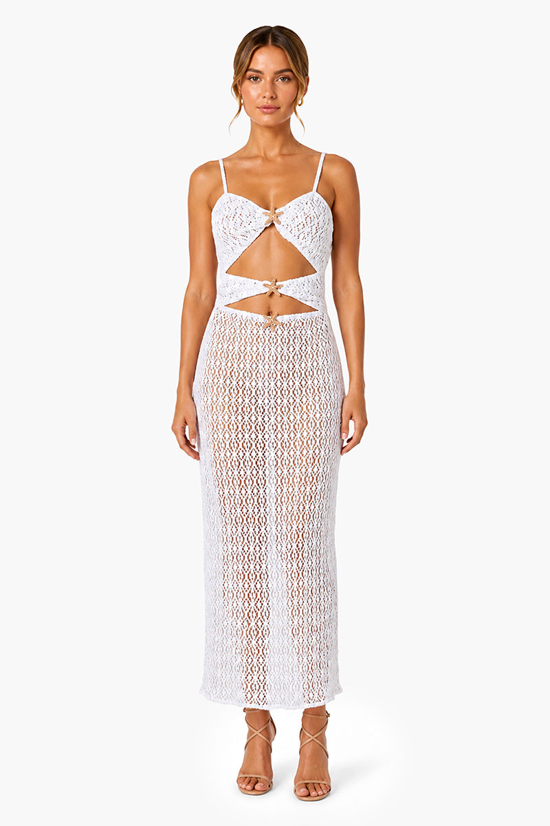 Set of 6 Starlight Lace Cutout Knot Dress (S,M,L)