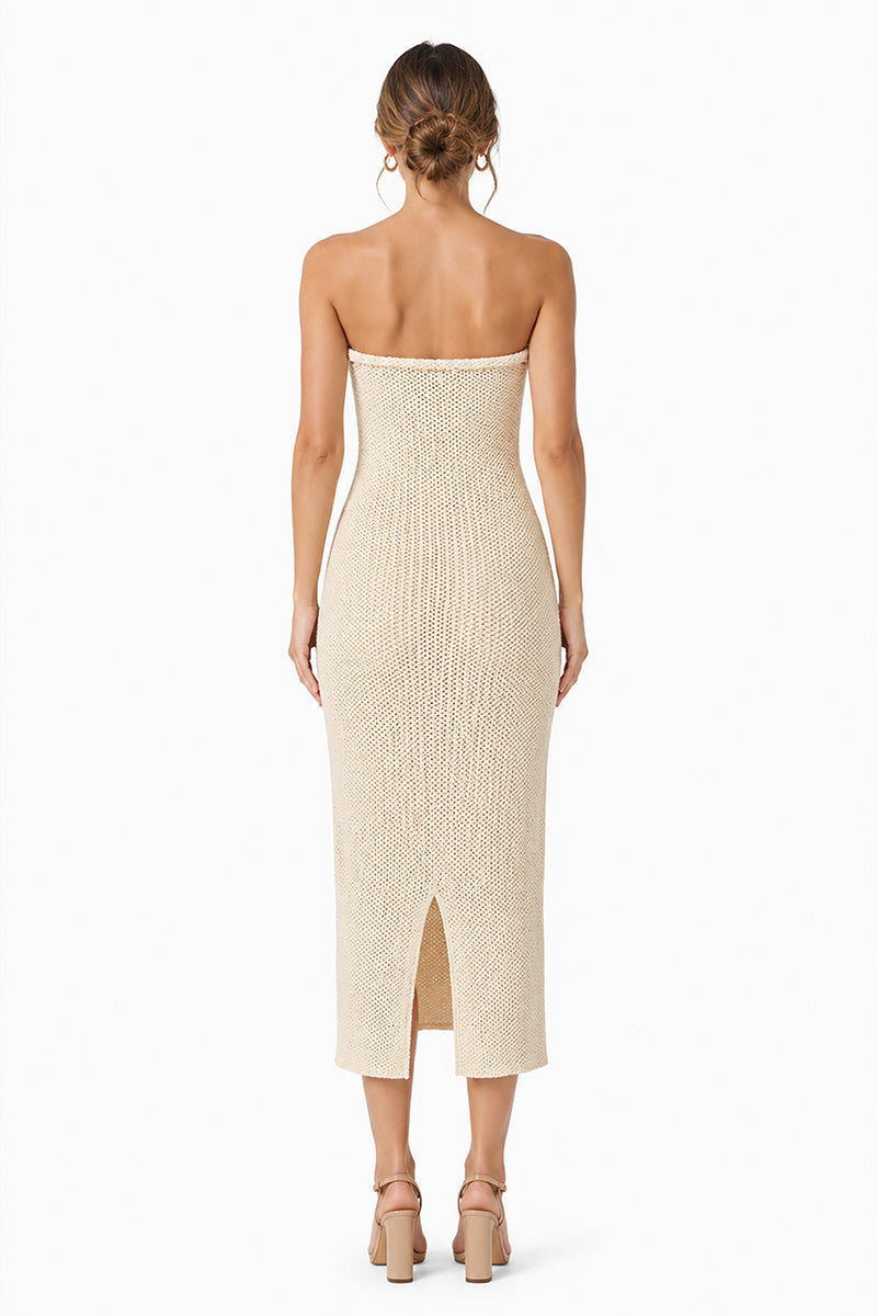Set of 6 Sandstone Sculpt Knot Maxi Dress (S,M,L)