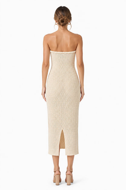 Set of 6 Sandstone Sculpt Knot Maxi Dress (S,M,L)
