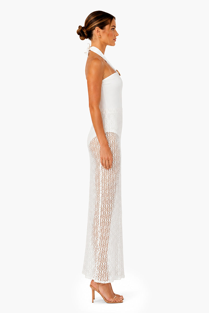 Set of 6 Seashell Sculpt Lace Halter Body Suit (S,M,L)