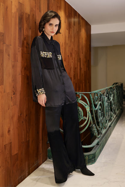 Set of 6 Black Noir Jewel Shirt (S, M , & L)