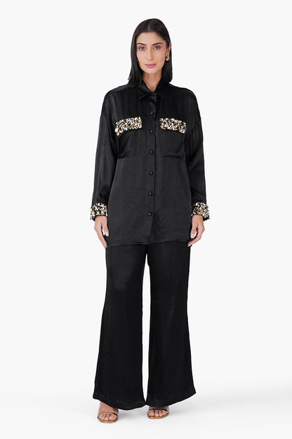 Set of 6 Black Noir Jewel Shirt (S, M , & L)