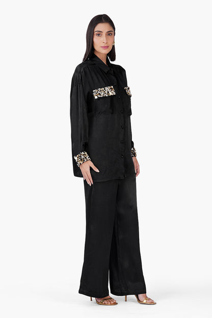 Set of 6 Black Noir Jewel Shirt (S, M , & L)