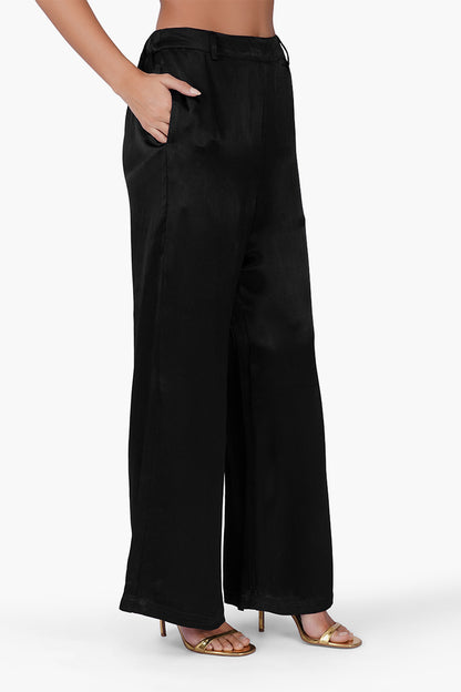 Set of 6 Black Noir Satin Pants (S, M & L)