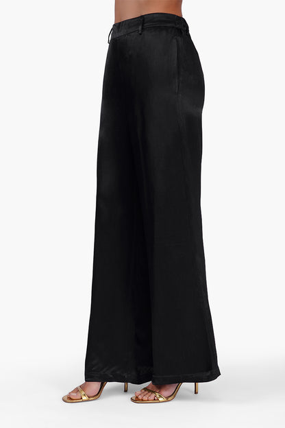 Set of 6 Black Noir Satin Pants (S, M & L)