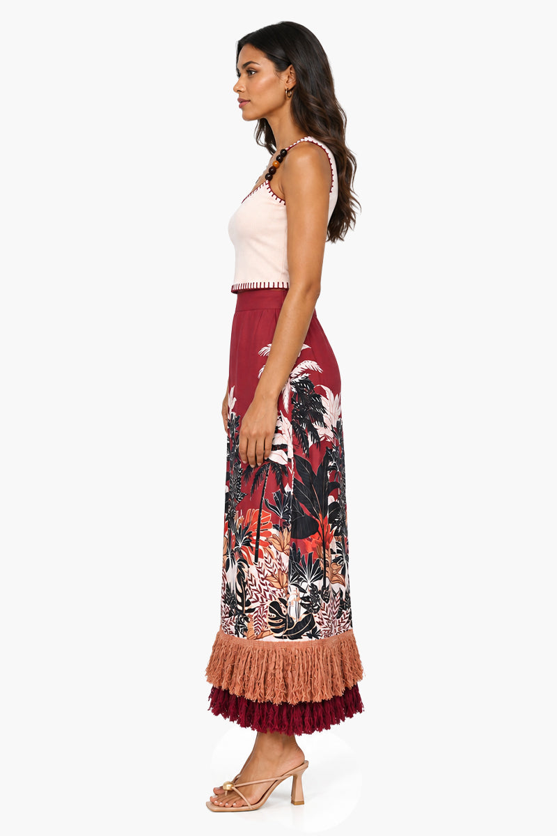 Set of 6 Contrast Whipstitch Beaded Top (S,M,L)