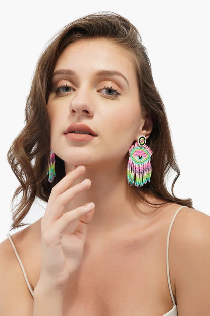 Pink Lazy Eye Earrings