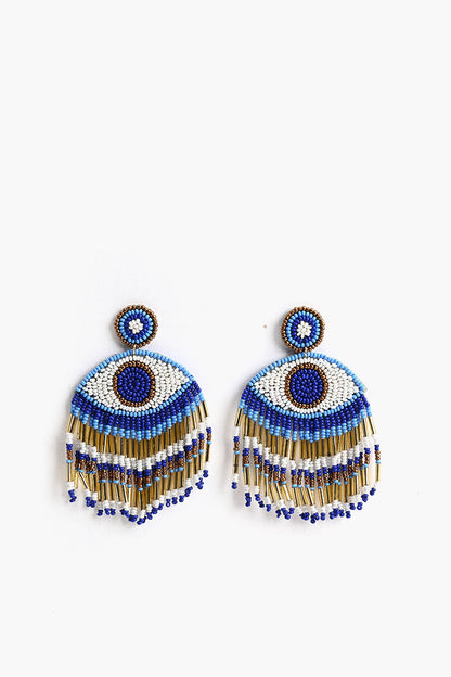 Grecian Nights Evil Eye Earrings
