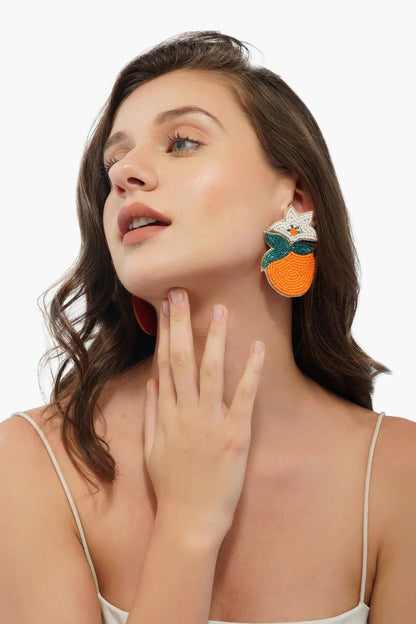 Vermeillion Orange Earrings