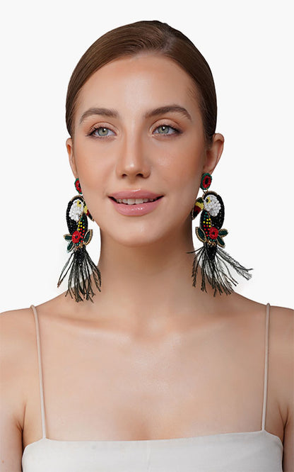 Toucan Beaded Earrings