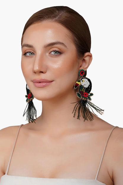 Toucan Beaded Earrings