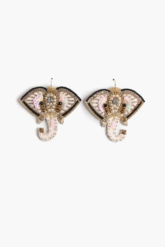 Elephant Beaded Earrings