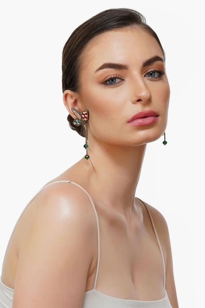 Petal Drop Beaded Earrings