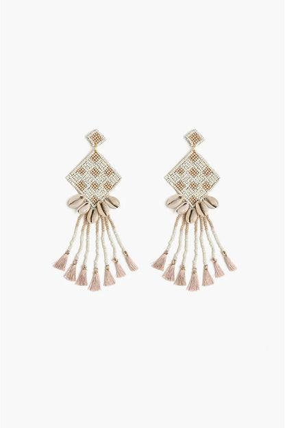 Sea Shells Tassel Earrings